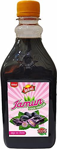 SUNBRAND Sun Brand - Jamun Cider Vinegar | Jamun Ka Sirka | Manages Diabetes | Boost Heart Functioning | Promotes Oral Health | Aids in Digestion | Each Pack Contains- 450 Ml