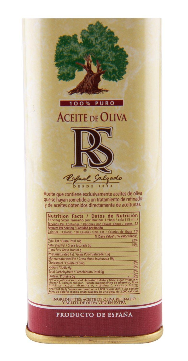 Rafael Salgado Rafael Salgado 100% Pure Olive Oil | Good for Indian Cooking and Frying Tin 200ml