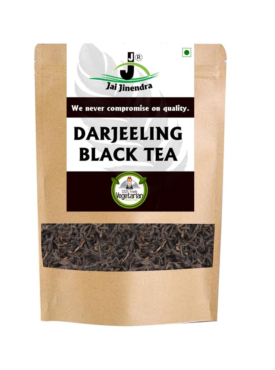 jai jinendra Jai Jinendra Darjeeling special Black Tea Chai Conventional Assam First Flush Mangalam Robust & Sweet Orthodox Black Tea, Premium Loose Tea Leaves, Hand Plucked and Robust Flavour (100gm)