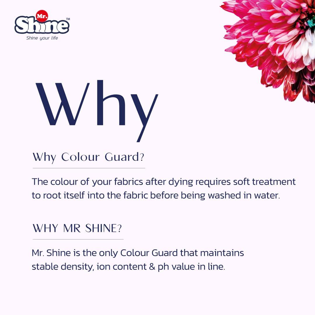 Mr Shine Mr.Shine Colour Guard 100 ml | Fabric Colour Fixer Anti-Fade Formula For All Types of Fabric, Prevent Fading & Cross Staining (Pack of 6)