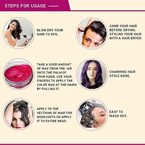 zenix Zenix Combo of Hair and Beard Wax and Temporary Color Hair Wax Golden