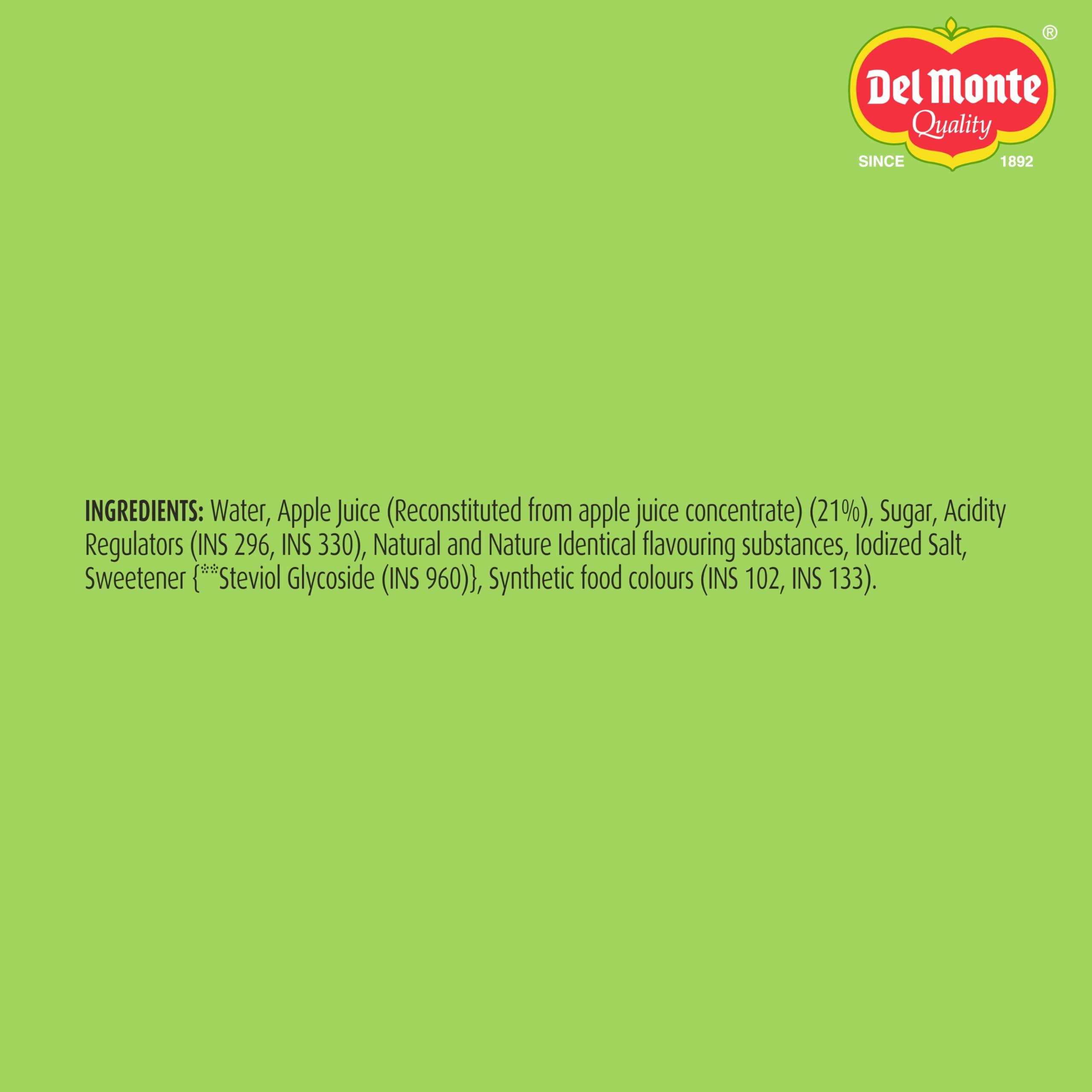 Del Monte Del Monte Green Apple Fruit Drink Gift Pack, Pack of 6, 240ml