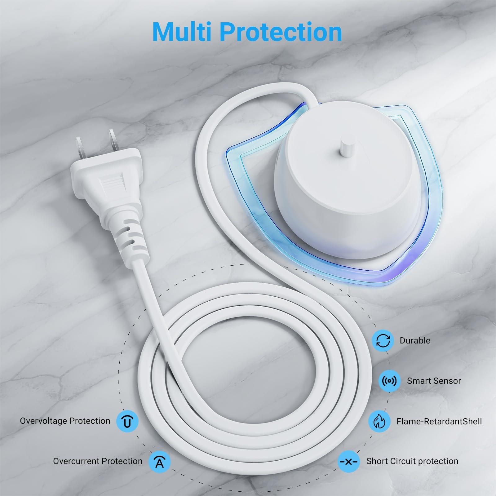 MEROM Nokker Replacement Model HX6100 Charger for Philips Sonicare HX6253, HX6850/60, HX6964/77, HX6921, HX3211, HX6857/32, HX6610-01, HX3211/33, HX6857/11, HX6211 Electric Toothbrush Charging Base