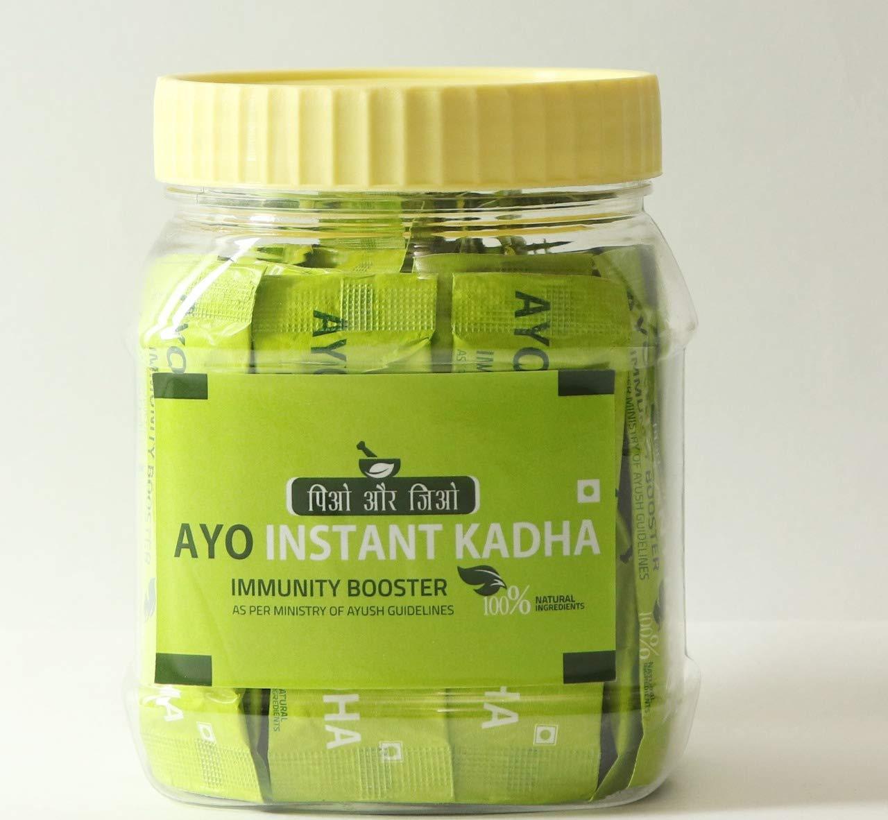 AYO AYO's Instant Kadha with 100% Natural Ingredients for Boosting Immunity(Ministry of Ayush recommended formula)