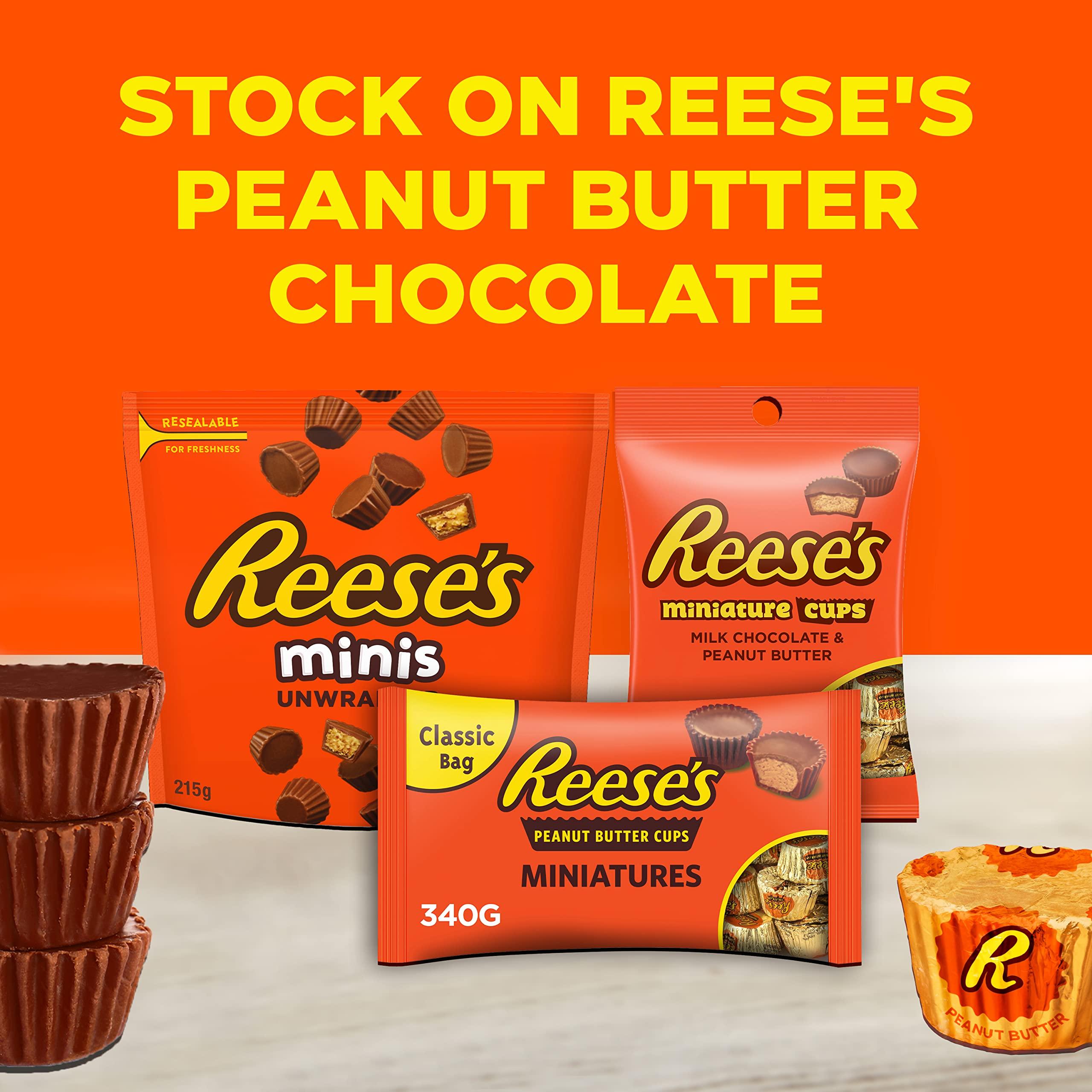HERSHEY\'S HERSHEY\'S Reese\'s Minis Unwrapped Milk Chocolate & Peanut Butter Cup, 215 g