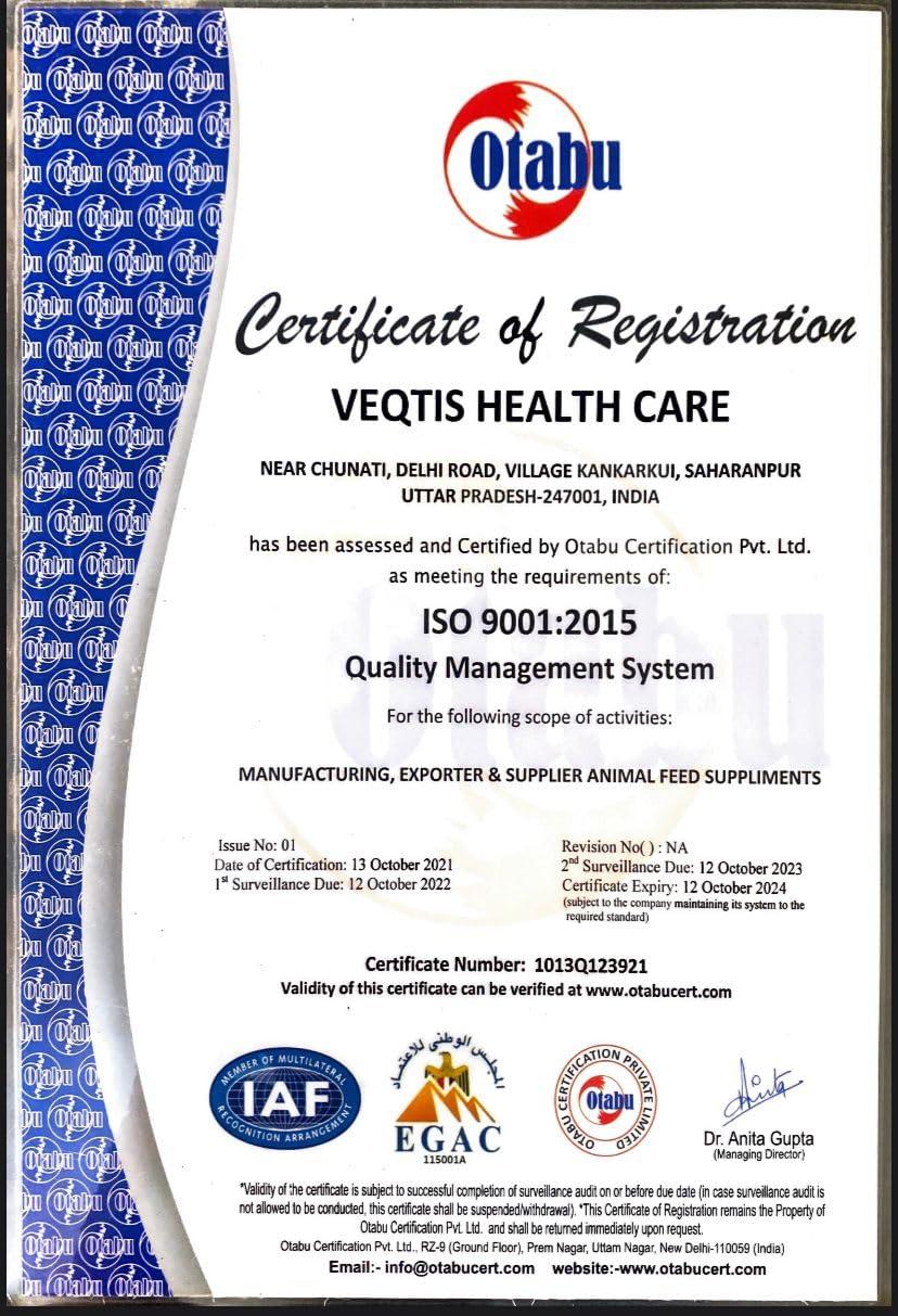 generic VEQTIS Health Care || LACTOVIT-AD3 Suspension of Calcium,PHOSPHOROS with CHELATED Minerals (10 kg)