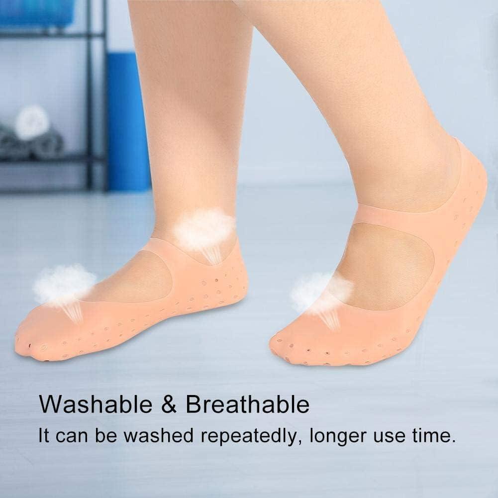 ALI SHIPPING Silicone Moisturizing Socks for Dry Feet - Cracked Heel Repair Softener - Hydrating and Nourishing Gel Socks for Effective Foot Care - Ideal for Restoring Moisture and Comfort to Feet