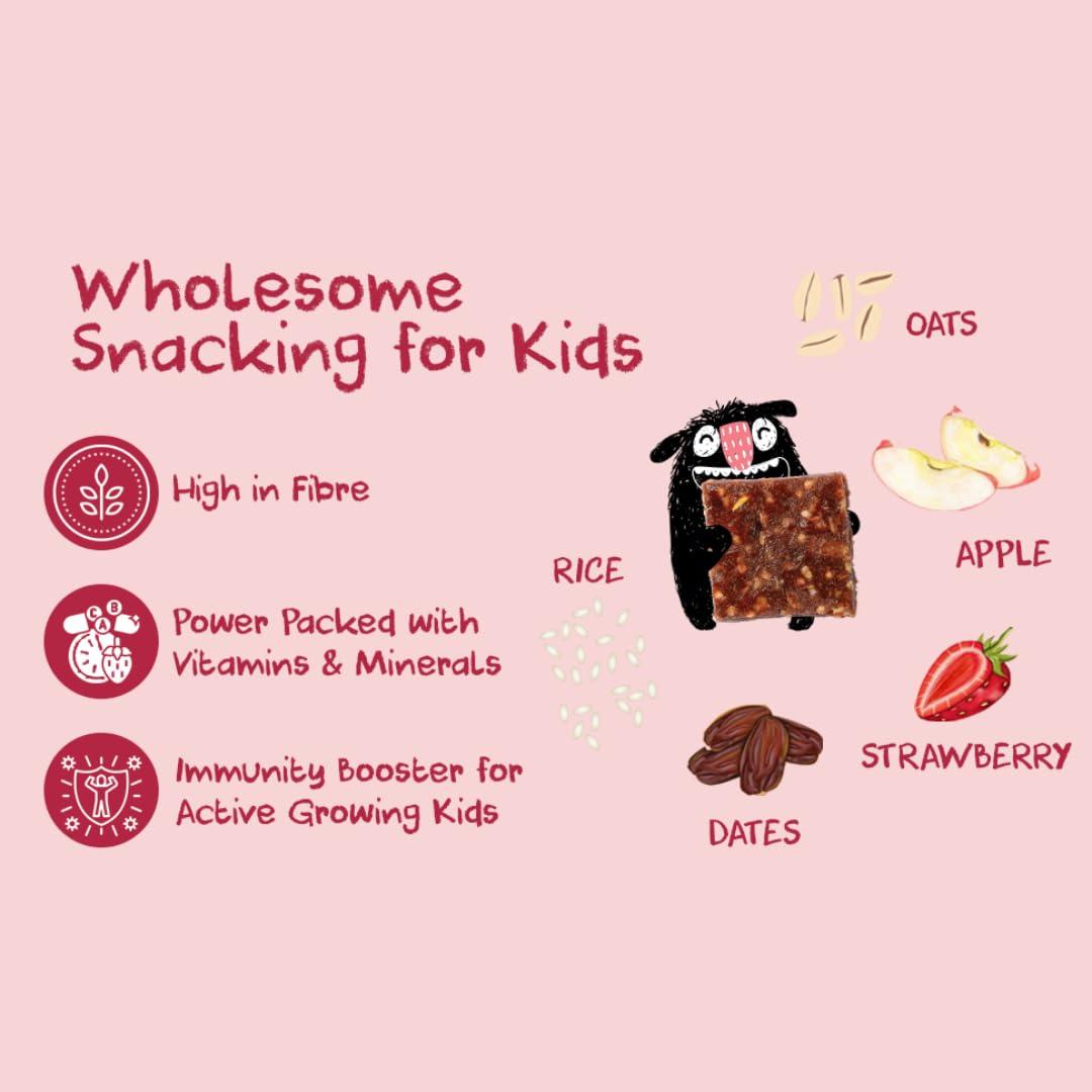 SNACK-A-DOODLE SNACK-A-DOODLE Banana Choco Chip Bites, Mango Pineapple & Strawberry Apple Bites I Healthy Snacks For Kids I 100% Natural I Perfect Snack for Tiifin I Travel Friendly I 150 grams