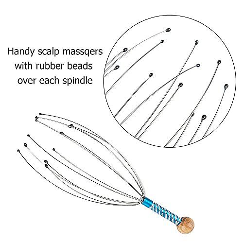 Handmade Heavenly Handmade Heavenly Bokoma Hand Held Scalp Head Massager Pain Relief- Set Of 2