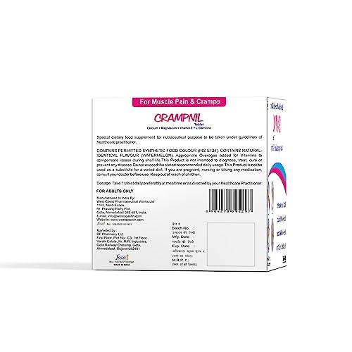 WEST-COAST WEST-COAST Crampnil Tablets helps to relieve muscle pain, joint pain & cramps