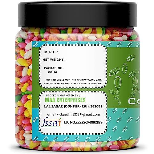 GOTREY GOTERY Traditional Mutli Colorful Saunf Mukhwas Sugar Coated Sweet Fennel Seeds Mouth Freshener Family Pack 200 Gm