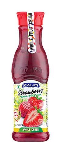 Mala's Mala's, Fruit Crush Green Apple 750ml, 1 Count & Whole Fruit Crush - Strawberry, 750ml, 1 Count