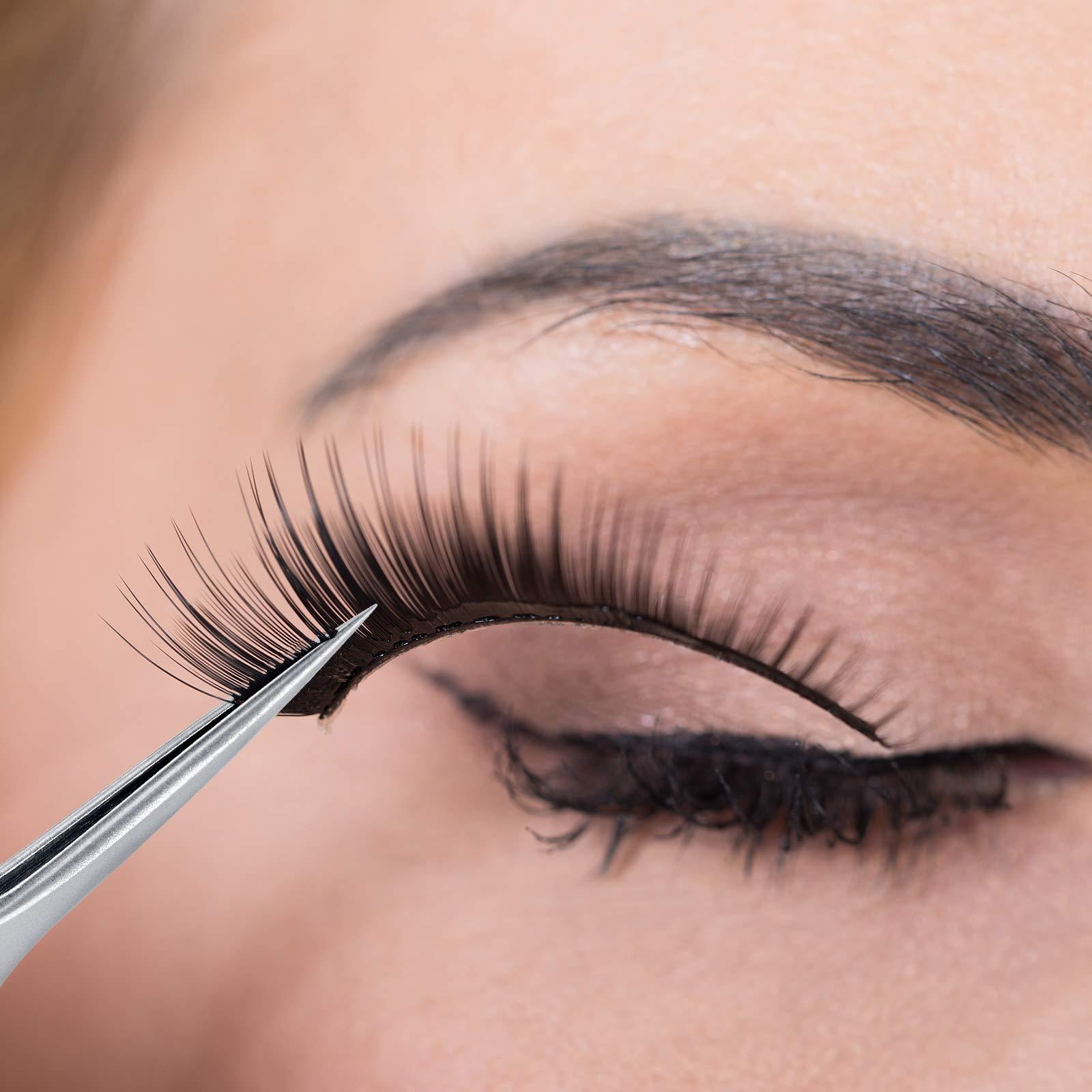 Mudder 3 Pieces Ingrown Hair Tweezers Stainless Steel Splinter Tweezers Pointed Blackhead Remover Precision Eyebrow Tweezers for Facial Hair, Ingrown Hair, Splinter and Blackhead Remover (Silver)