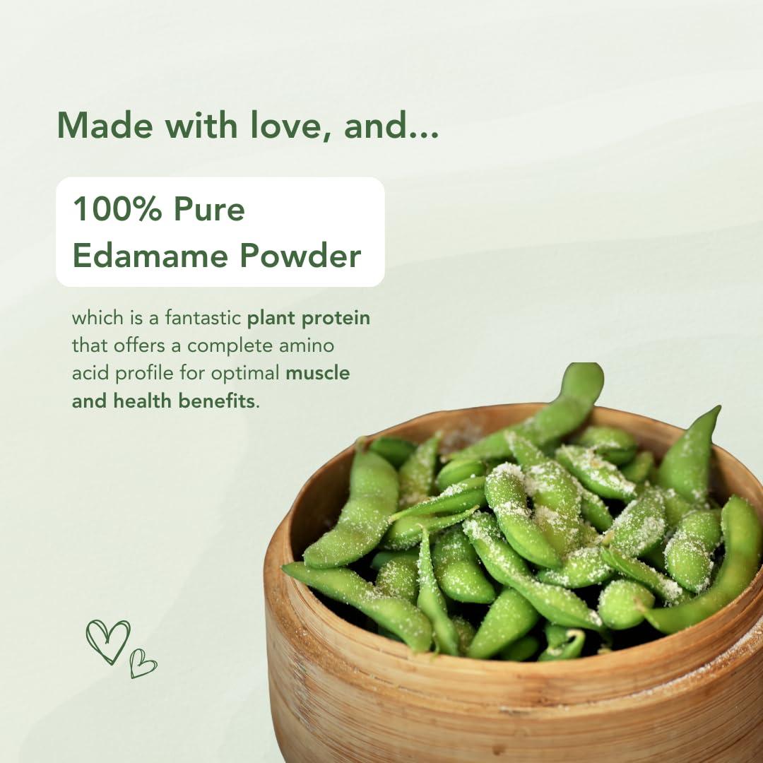 GOYa BaSICS Goya Basics Edamame Powder, 100g | Plant Protein Superfood for Smoothie Mix, Shakes, Soups | Organic, Vegan, Non-GMO, Gluten-Free | High Fiber Protein Supplement