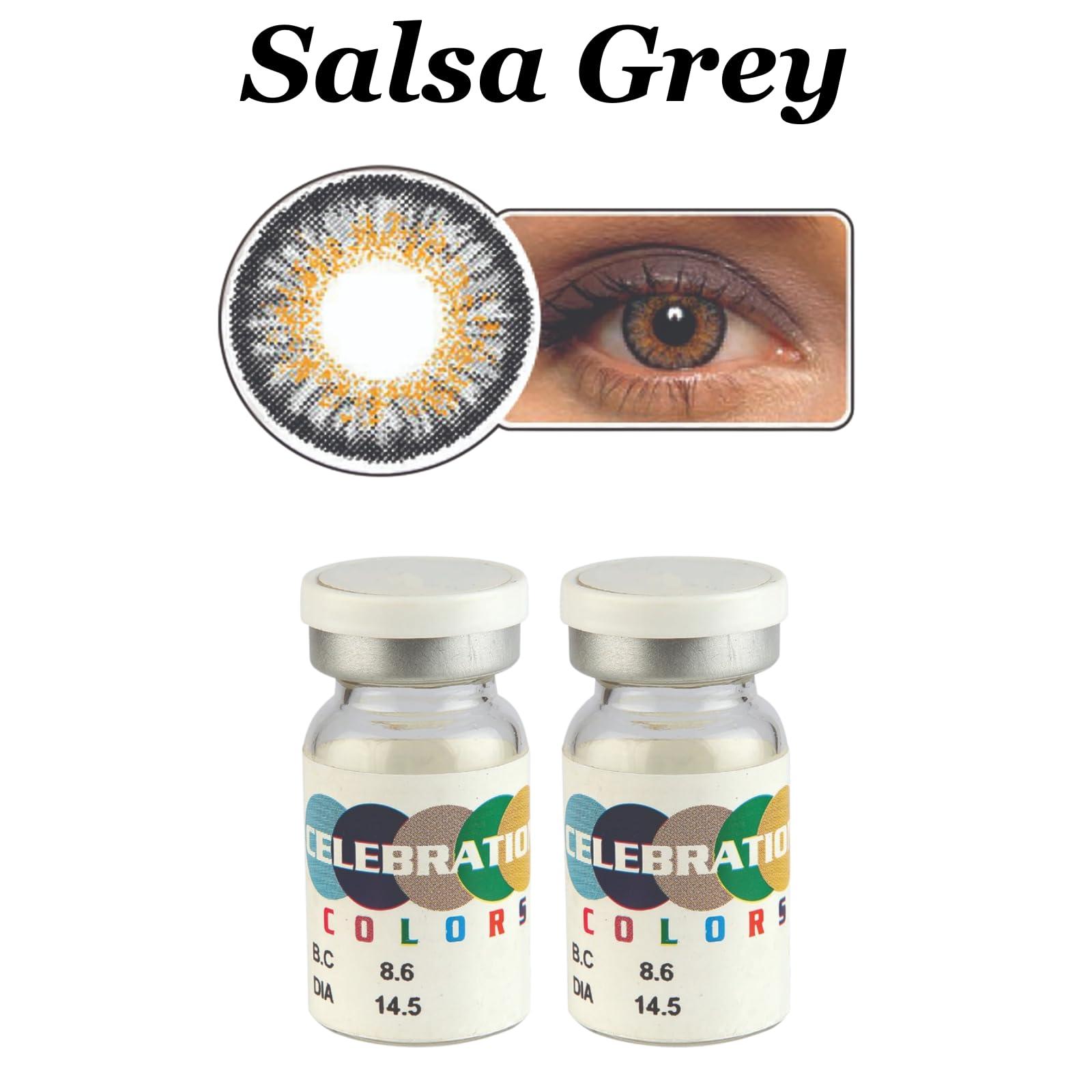 CELEBRATION COLORS CELEBRATION COLORS Yearly Color Contact Lenses 1 Pair, Color Hip Hop Hazel, Optical Power -2.75