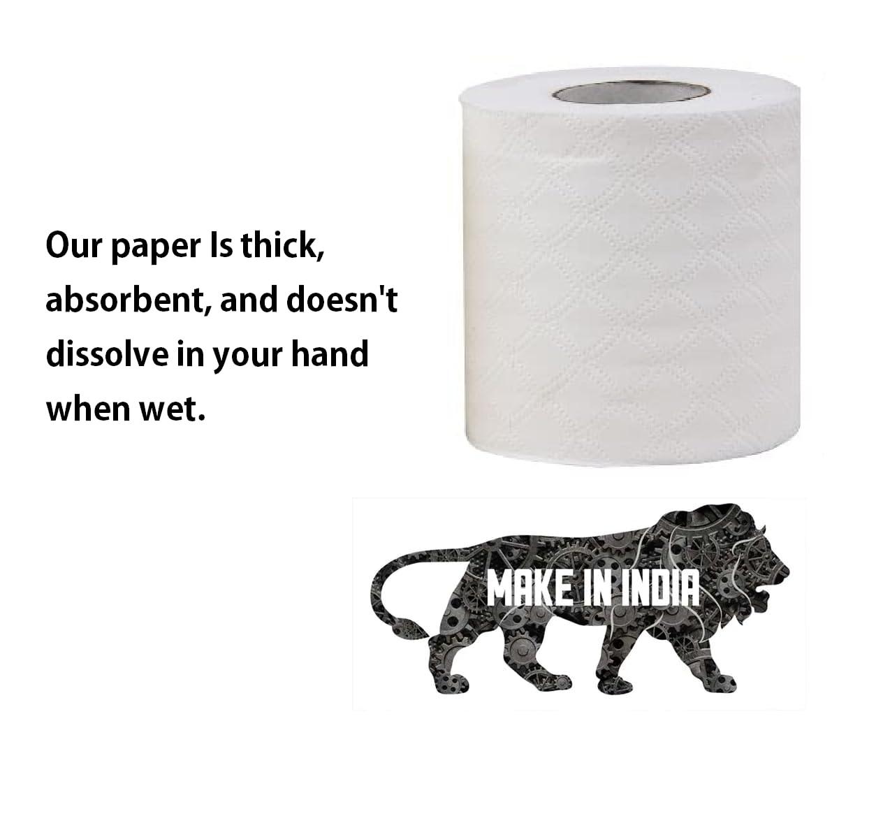 Rose gold Parsvnath Ultra soft toilet tissue paper roll 2 ply multi uses 100% natural pack of 10 Toilet Paper Roll