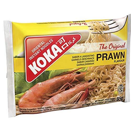KOKA KOKA Oriental Instant Noodles Prawn Flavour- Pack Of 9 \"(Halal Certified)\" - No Artificial Colours, 890 Gm