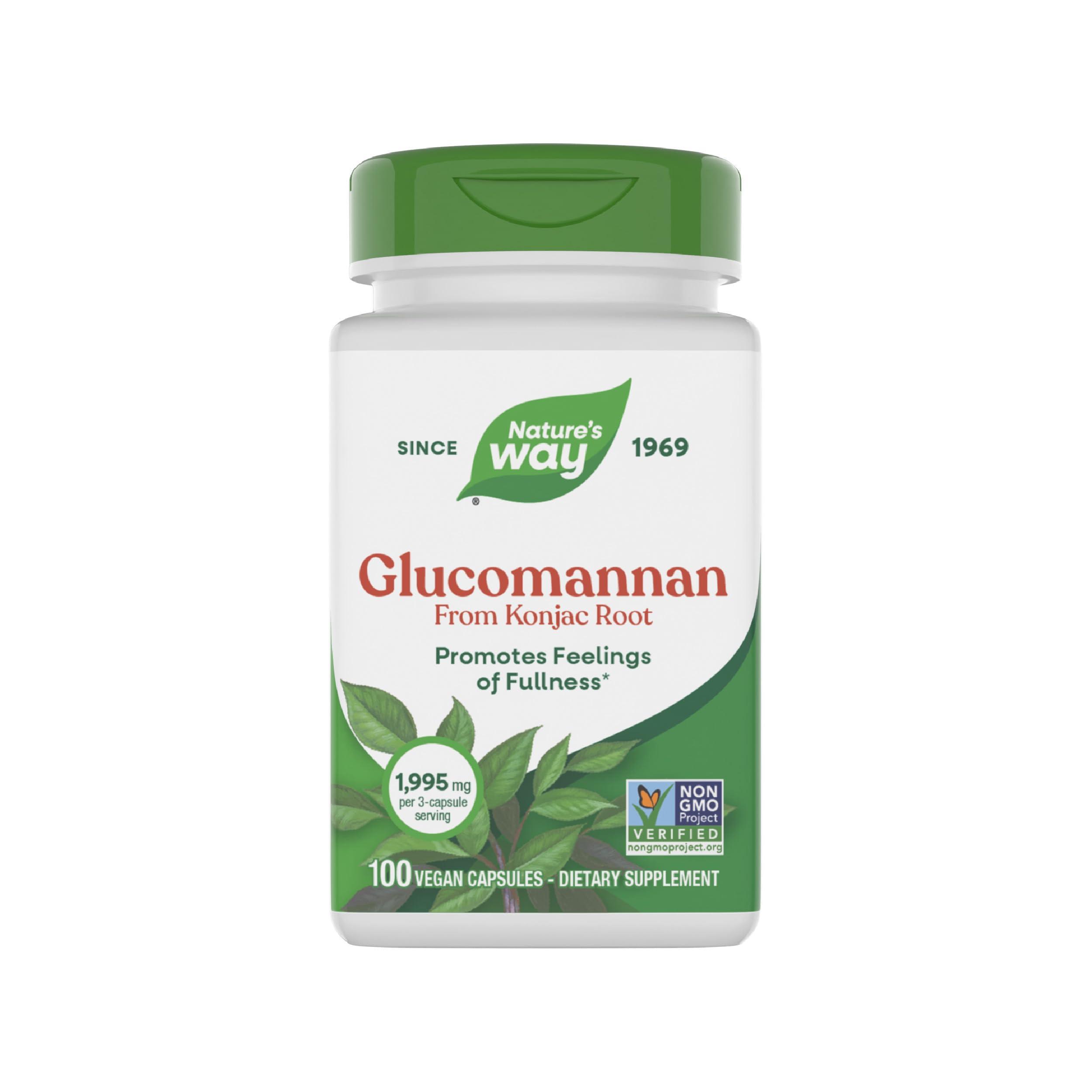 NATURE'S WAY Nature's Way Glucomannan Konjac Root 665 mg (Pack Of 100 Capsules)