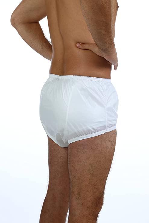 Wemyc Wemyc Adult Pull-On Pants Waterproof-Unisex-Soft,Noiseless I Swim Brief (M),Pack of 1