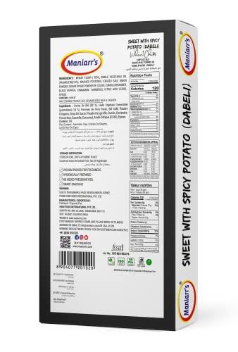 Maniarr's Maniarrs Dabeli flavor slim bite wheat chips made with Natural Ingredient, Healthy snacks, High in protein, Zero preservatives & Diet Friendly, Vacuum pack ready to eat khakhra - Pack of 3 (3x90 gm)