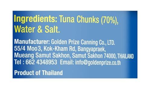 Golden Prize Golden Prize Tuna Chunks in Brine, 185g(Pack of 2)