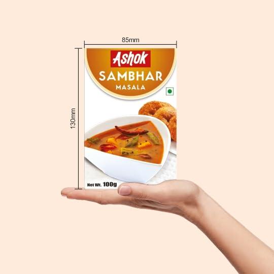 Ashok Ashok Sambhar Masala | Spices with Natural Ingredients No Added Preservatives For Delicious Cooking- 100 gram