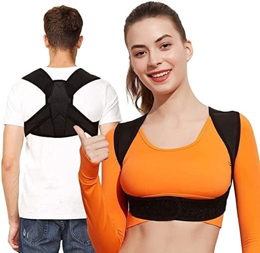 WESTONWINGS WESTONWINGS Neoprene Blend Posture Corrector For Men & Women-Back Support Belt For Back Pain Relief-Shoulder Support Belt-Body & Back Clavicle Corrector Belt-Back Straight Belt,Free Size