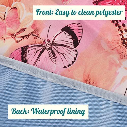 Celley Adult Bib for Eating with Crumb Catcher - Washable and Reusable Clothing Protector for Elderly