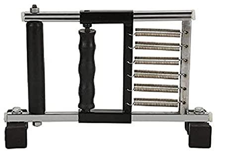 Gupta Enterprises Slovia Best GIft For Paralysis Person One Metal Ring Finger Exerciser , One Plastic Light Weight Finger Grip Exerciser , One Paralysis Gell Ball Red Large , Two Unisex Wrist Support Band For Gym