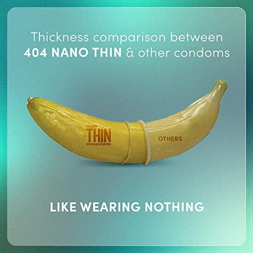 Bold Care Bold Care 404 Super Nano Thin Condoms For Men - 50 Microns - 10 Units - Intense Fit - Barely There Feel + Bold Care 404 Super Ultra Thin Chocolate Flavored Condoms For Men - 60 Microns - 10 Units