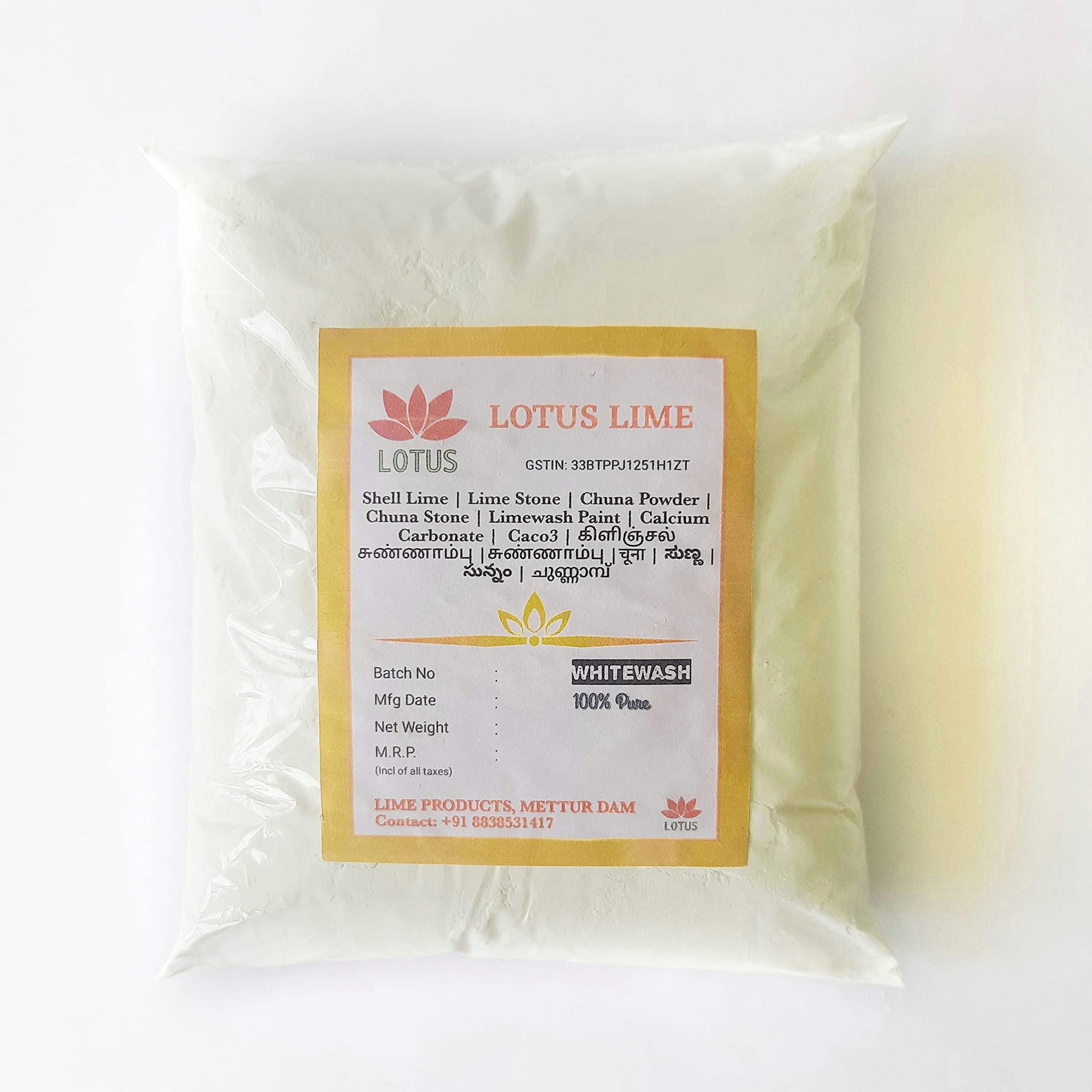 LOTUS SCENTED LIME Lotus Lime Chuna Powder 900 gm - Limestone Powder - Quicklime - Whitewash Powder - Chunnambu - Sunnambu
