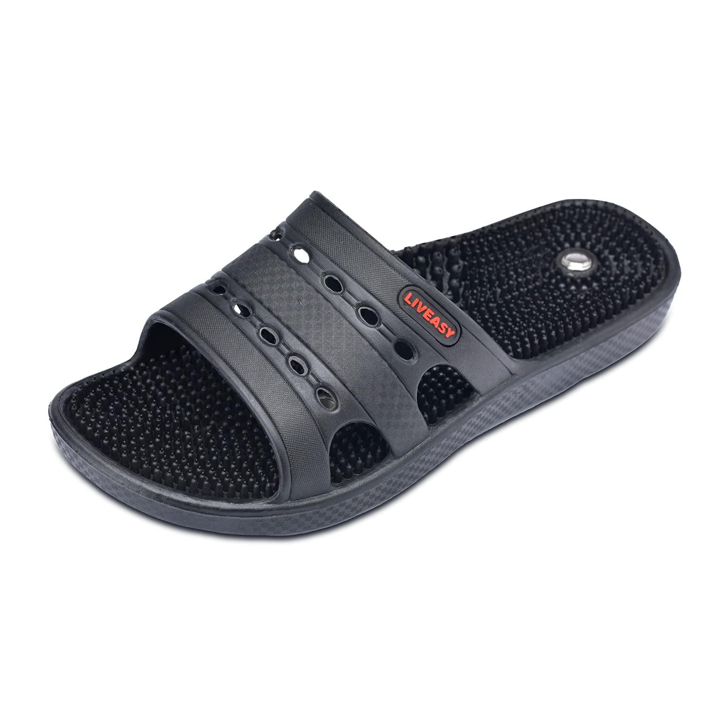 LivEasy LivEasy Massage & Orthopedic with Acupressure Therapy Indoor Outdoor Slipper/Doctor Chappal & Footwear (Women, 7)