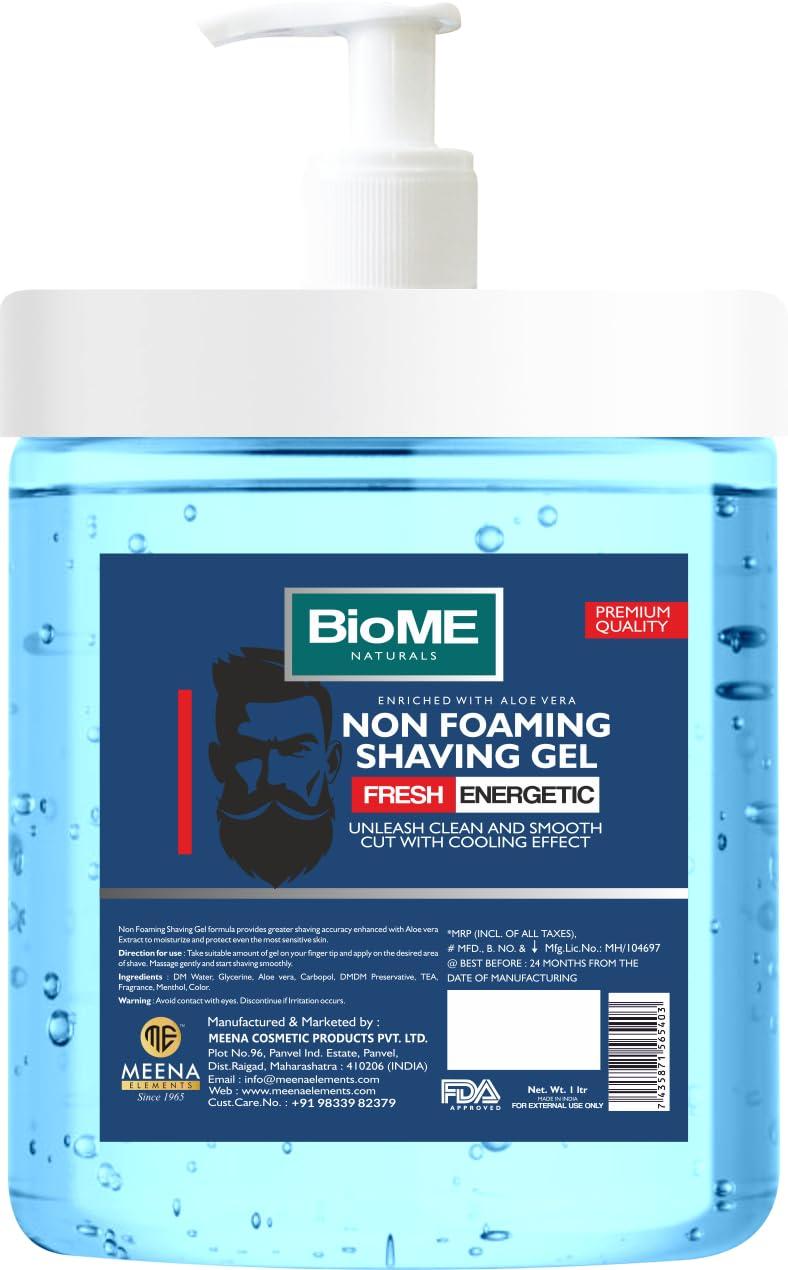 Generic BioME NATURALS Non Foaming Shaving Gel (Enriched with Aloe Vera) 1 Litre