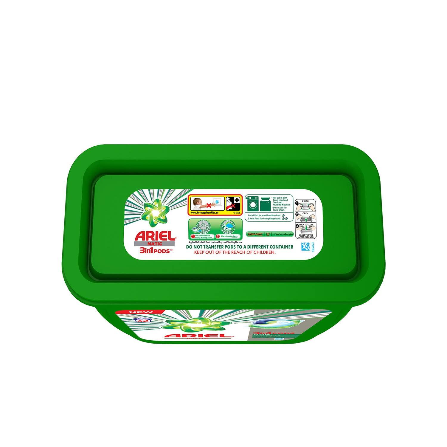Ariel Ariel Matic 3in1 PODs Liquid Detergent Pack 32 Count for Both Front Load and Top Load Washing Machines