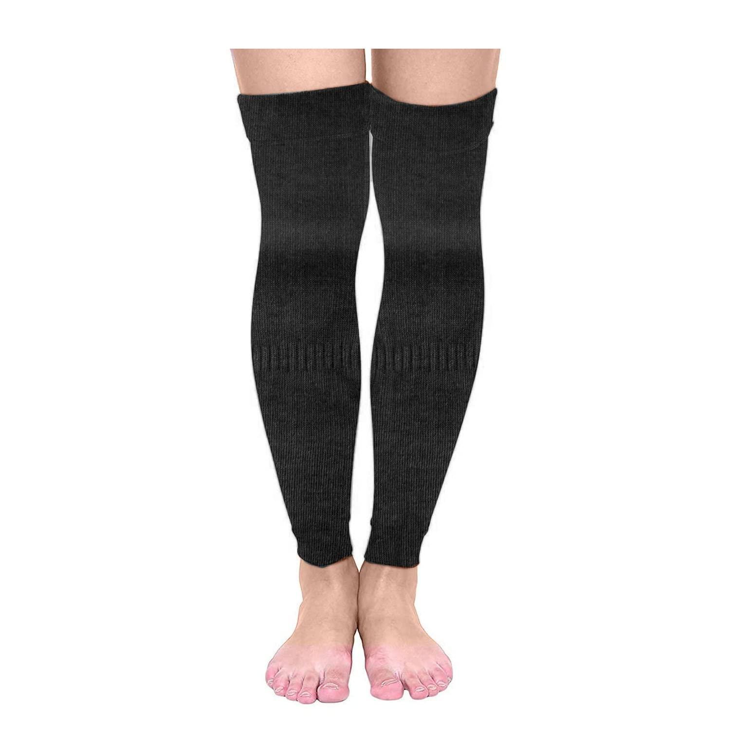 Bandhan Bandhan - Unisex Compression Stockings Pressure Nylon Vein Stocking Knee High Leg Support Stretch Pressure Circulation Stock Black 2 Pair