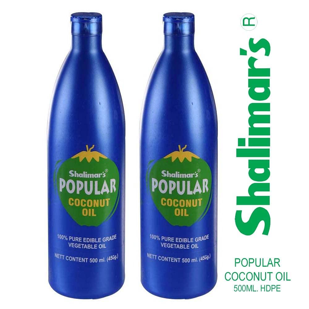 SHALIMARS SHALIMARS Popular Coconut Oil 500ml pack of 2