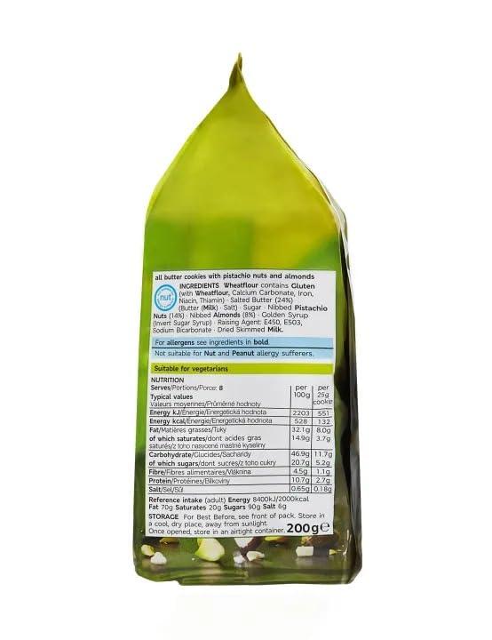 Generic Marks & Spencer 8 All Butter Pistachios & Almond Cookies 200g (Imported) (UK)