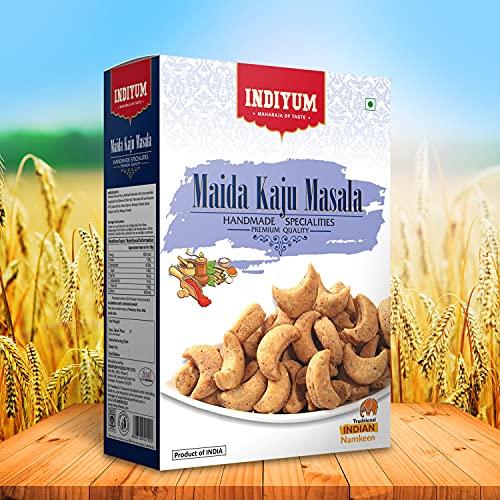 Indiyum Indiyum Maida Namkeen Snacks Maida Kaju Masala 400g