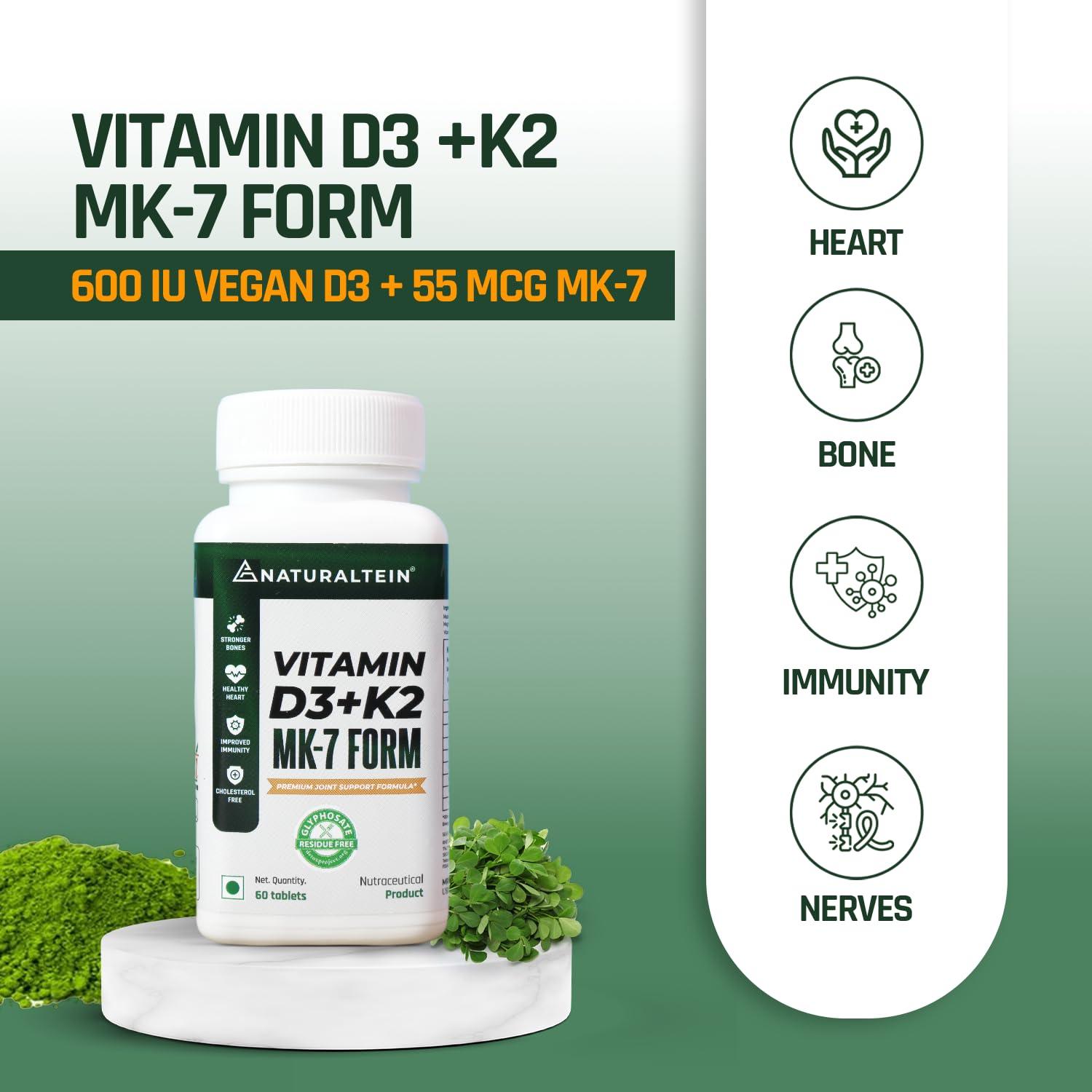 NATURALTEIN NATURALTEIN Vitamin K2+D3 (60 Tablets)