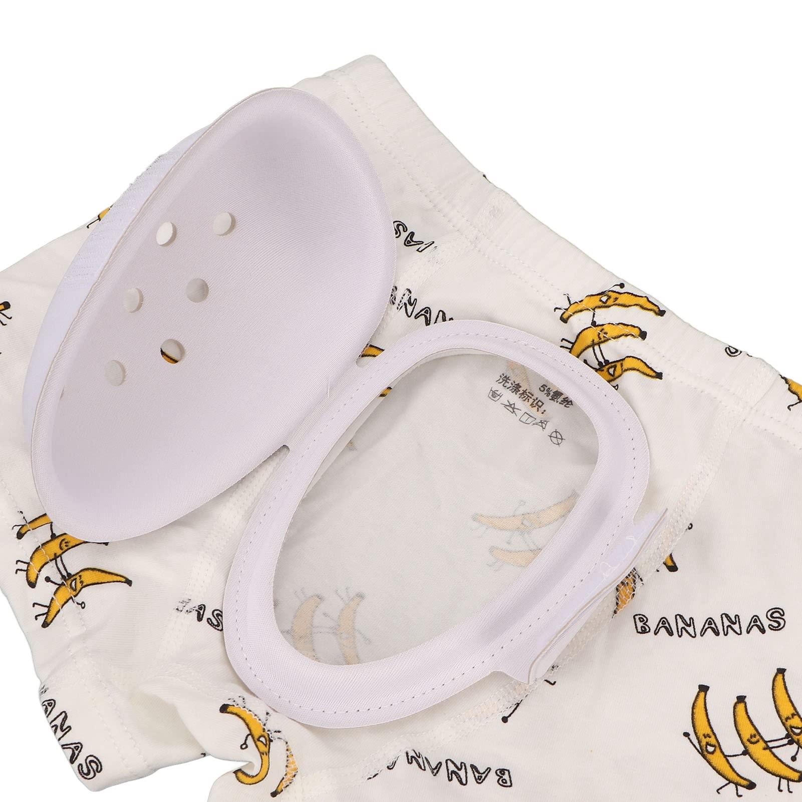 LOXE Foreskin Cut Underwear, PTE Cover Safe Circumcision Underwear Cotton Cartoon Breathable for Children for Home (130)