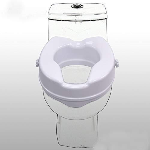 entros Entros Easy to Install Lightweight Toilet Seat Elevator Without Lid in White Color (7060C) - 2 Inch | CE & ISO Certified