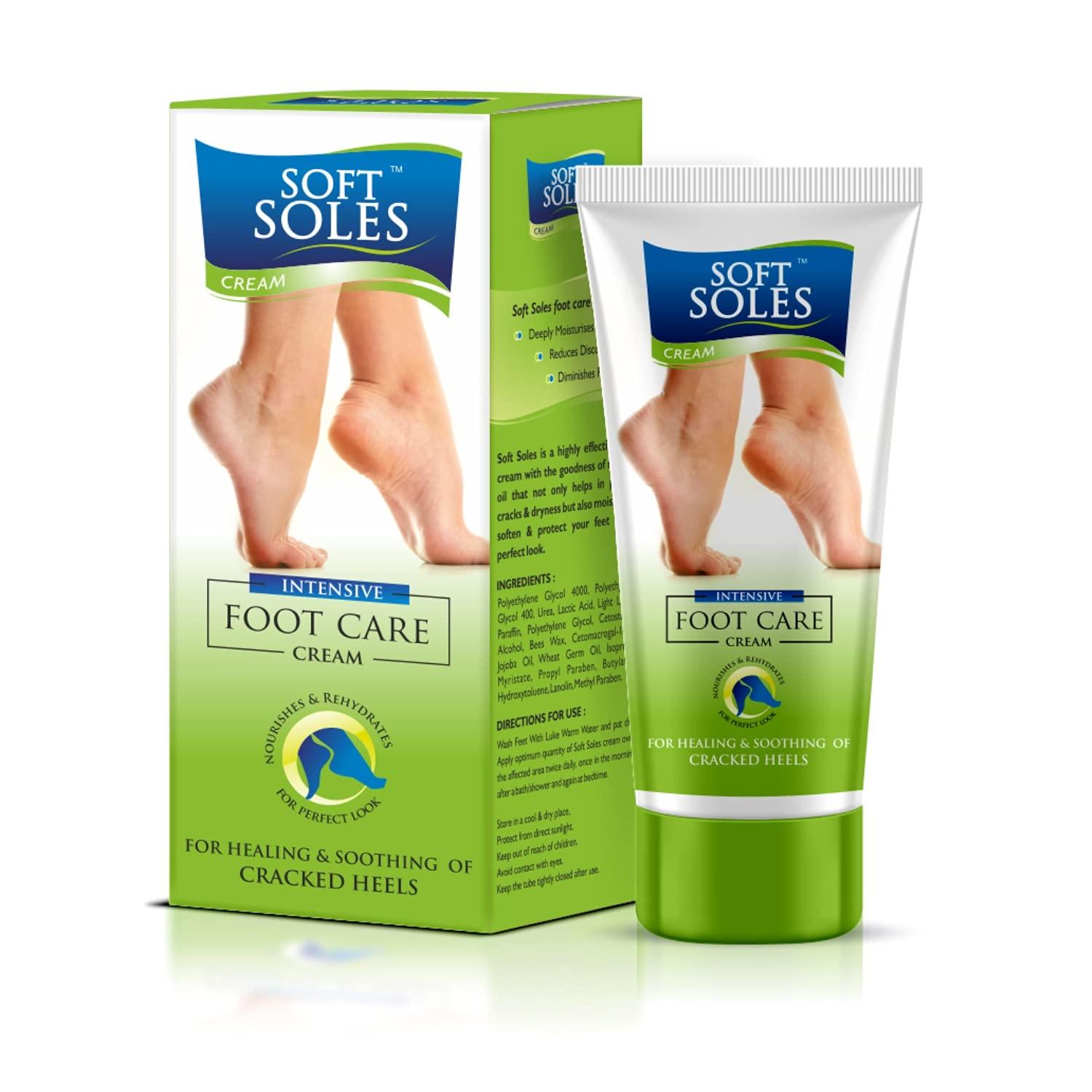 SOFTSOLES Softsoles Foot Cream For Cracked Heel & Rough(30 gm-Pack of 6)-Feet Cream For Dry and Cracked Heel Repair With Benefits Of Jojoba Oil,Bees Wax,Wheat