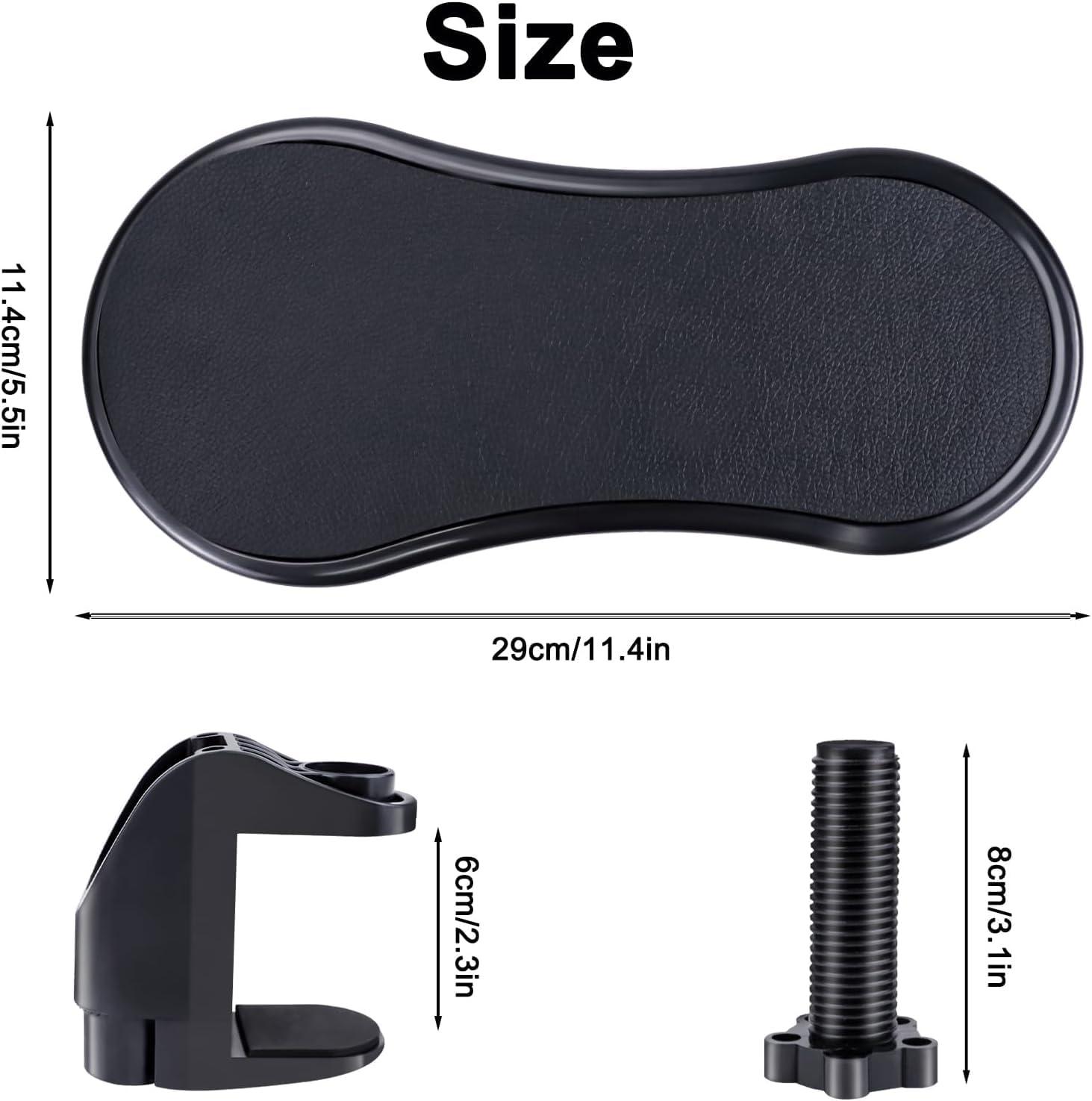 HaRvic HaRvic Computer Arm Rest for PC, Laptop, Desk Extender Table Pad Hand Support Adjustable Armrest Wrist Support Rotating Arm Rest Extender Elbow Rest for Desk, Arm Rest Suitable for Table, Office