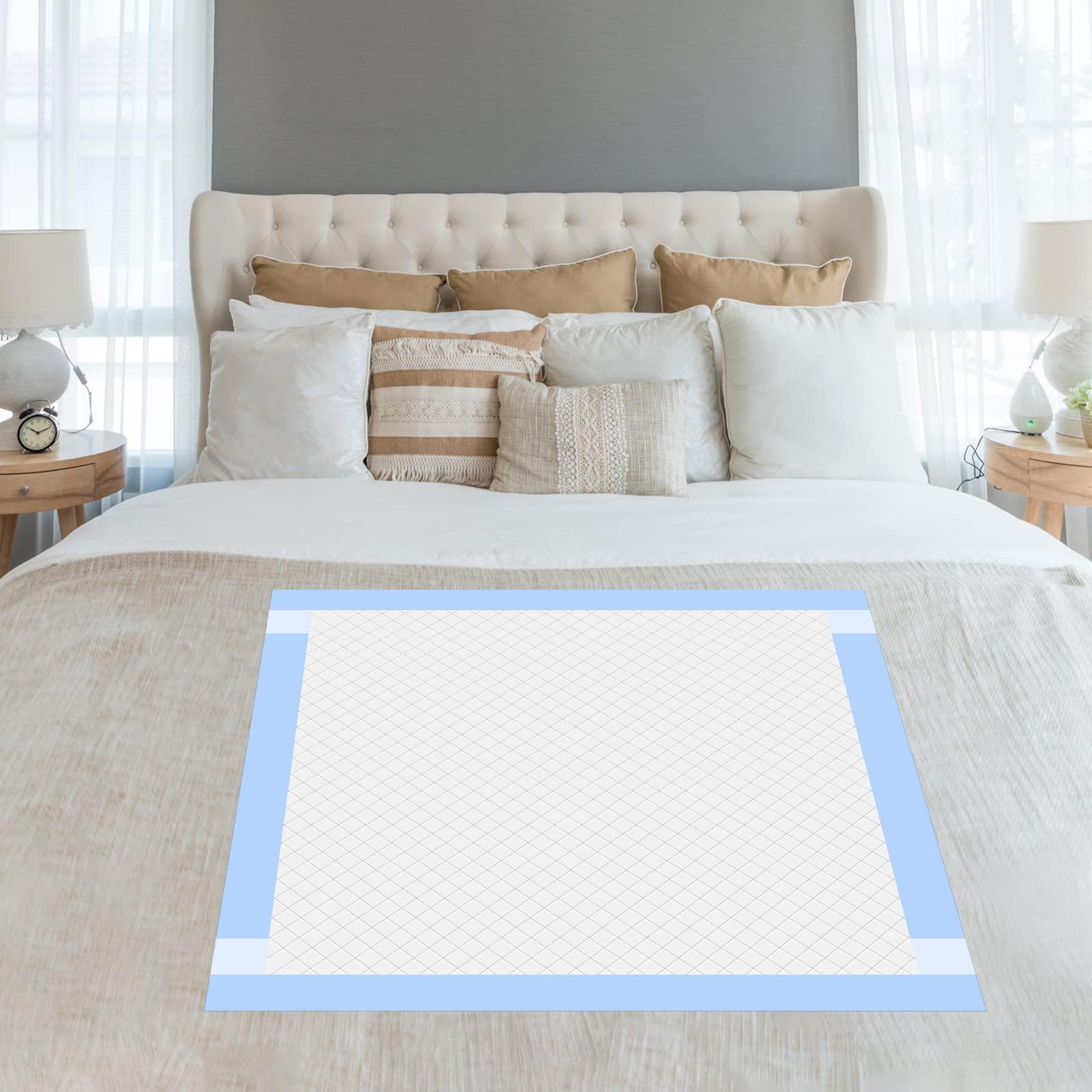 B BEARALS Bearals Disposable Bed Pads with Adhesive Strips, 36x36 Inch, X-Large Disposable Bed Pads for Incontinence, Ultra Soft Disposable Underpads (Pack of 30)