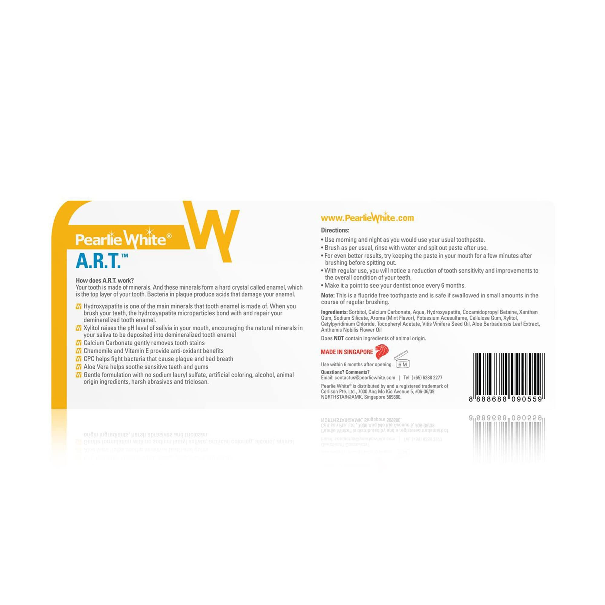 Pearlie White Pearlie White Active Remineralization Toothpaste - Fluoride Free (3.8oz) 110gm