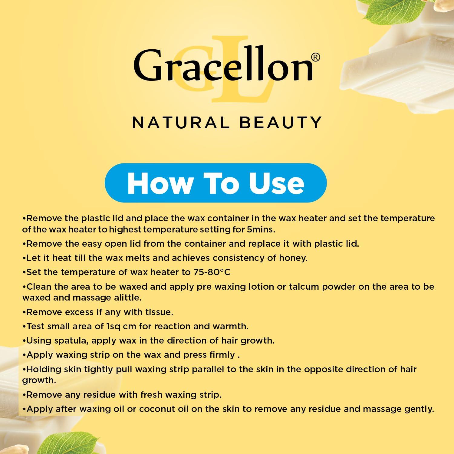 Gracellon Gracellon White Chocolate Liposoluble Wax | For All Skin Types | Colophony Free
