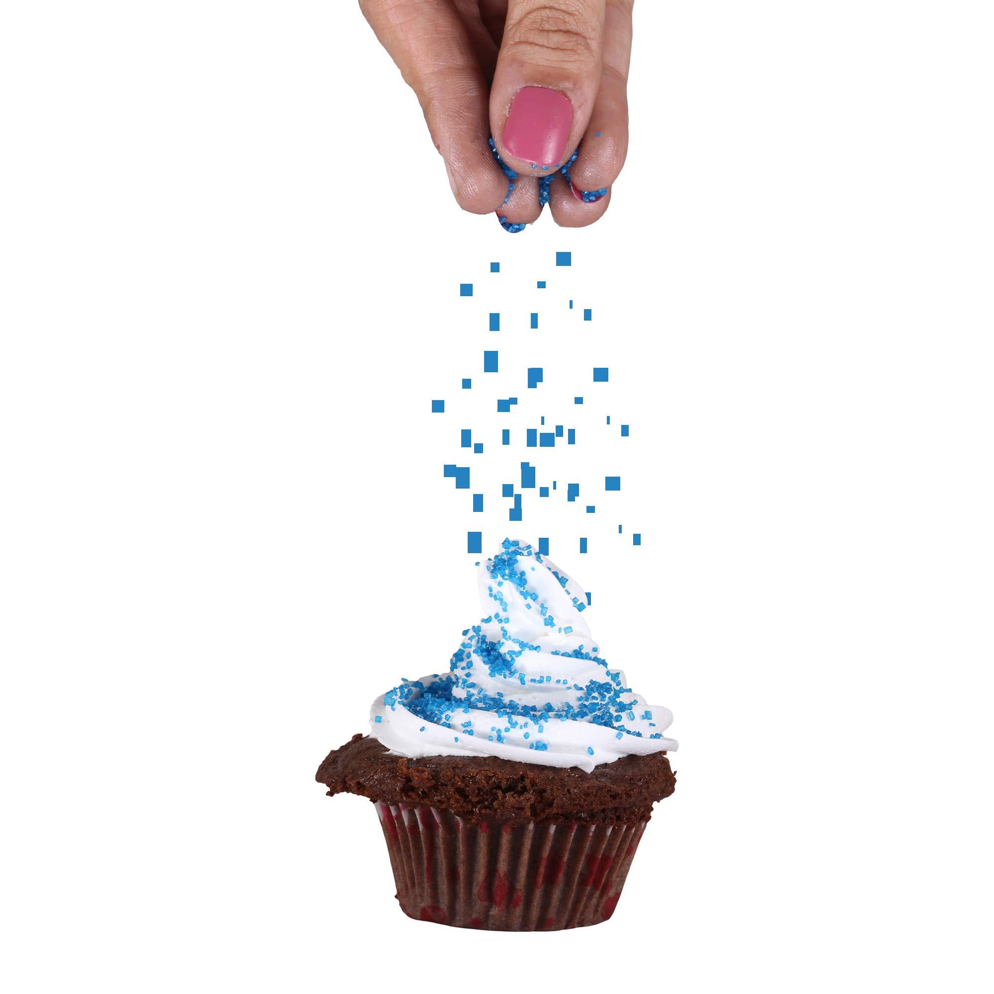 Honey Sweets Honey Sweets Sparkling Sugar for Cakes, Cupcakes & Donuts Decoration (Dark Blue, 500 Grams)