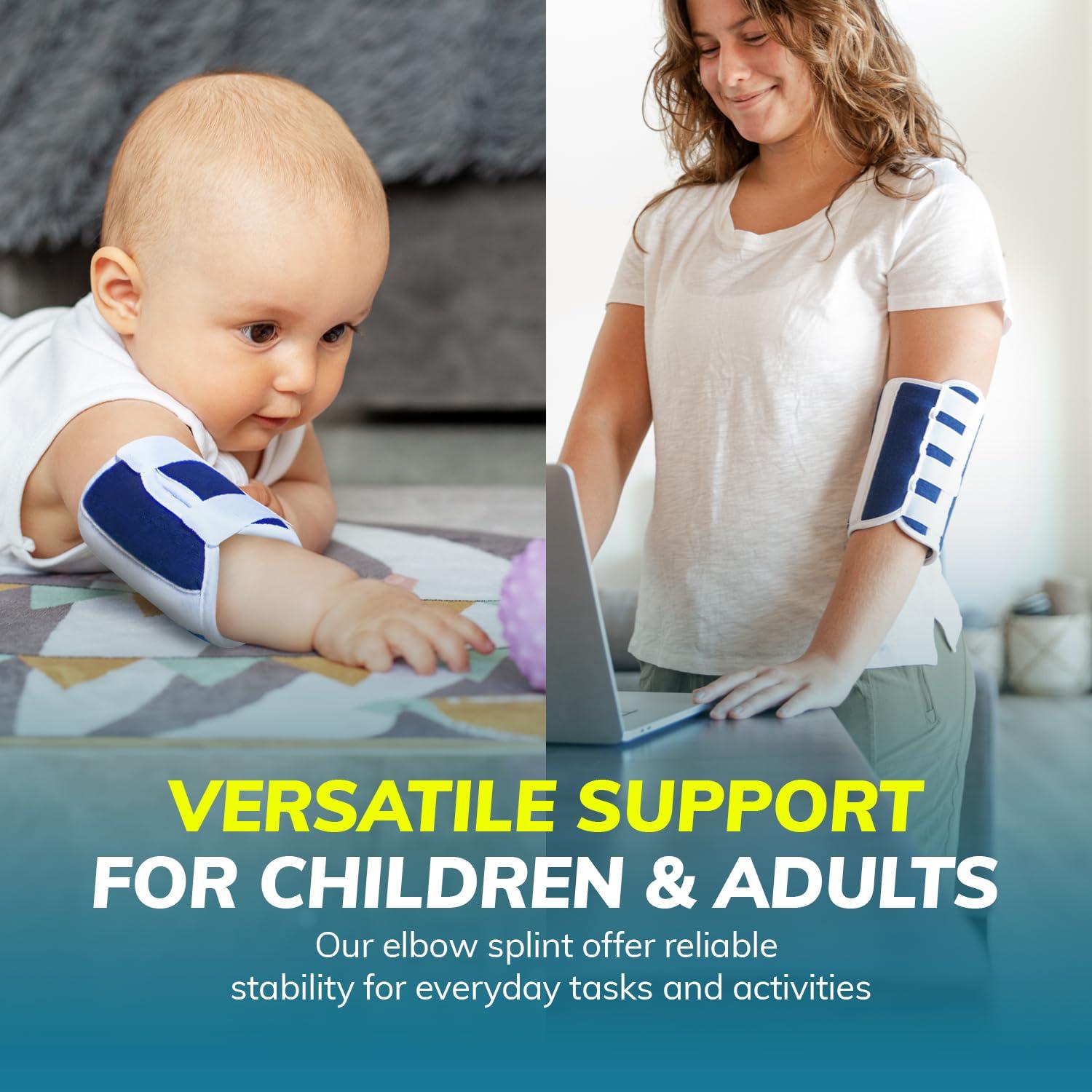 BraceAbility Pediatric Elbow Immobilizer Splint & Arm Restraint for Toddlers / Children-S