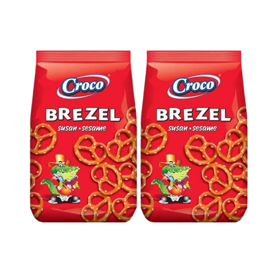 Croco Croco Snacks Brezel with Sesame Seeds, 80 g