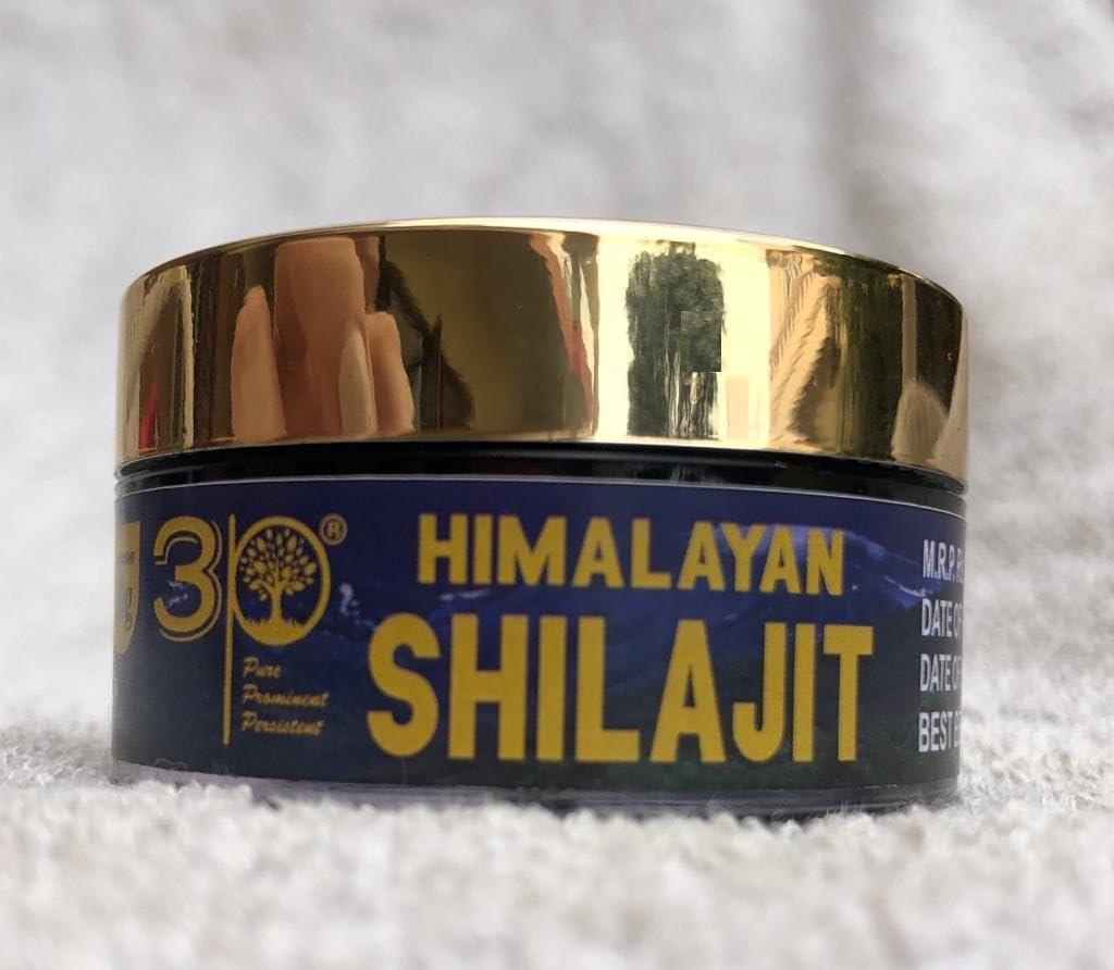 3P 3P Pure Himalayan Shilajit/Shilajeet enriched with fulvic acid and lab report - 40gm (20gm X 2packs)